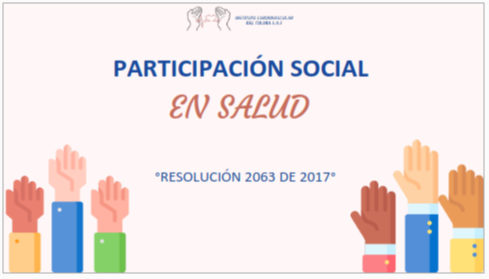 POLITICA DE PARTICIPACION SOCIAL EN SALUD